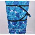 Schöne Farben-Blumen-faltbare Einkaufslaufkatzen-Taschen-Einkaufslaufkatzen-Taschen-Rad-Polyester-Einkaufstasche